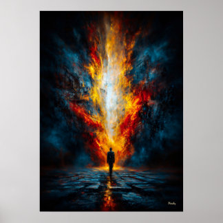 The Mouth of Judgment – Monumental Expressionist Poster