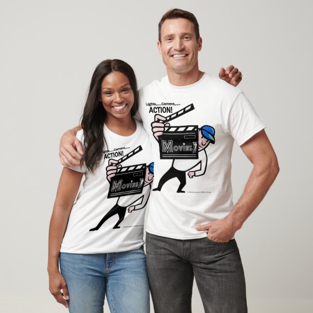 *The Movies* Clapper Man T-Shirt (Unisex)