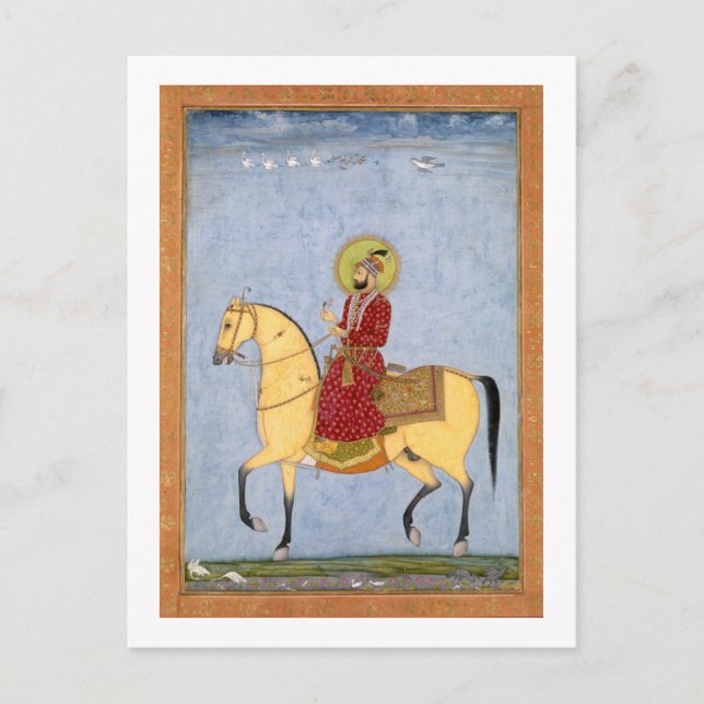The Mughal Emperor Farrukhsiyar(1683-1719) (r.1713 Postcard (Front)