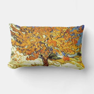 The Mulberry Tree, Vincent van Gogh. Vintage art Lumbar Cushion