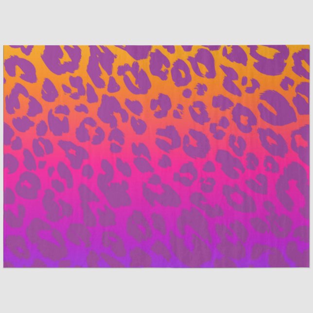 The Multi-Coloured Leopard Series Design 10 Tissue Paper (Front)