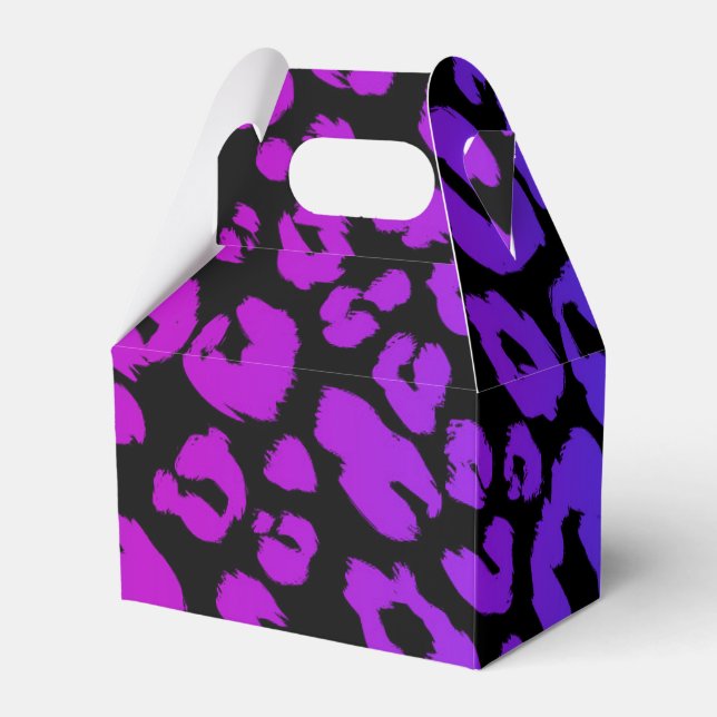 The Multi-Coloured Leopard Series Design 1 Favour Box (Front Side)
