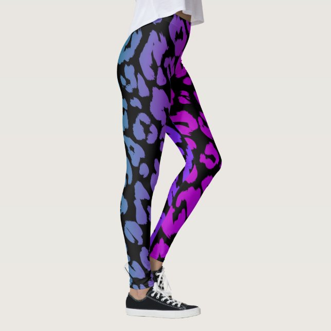 The Multi-Coloured Leopard Series Design 1 Leggings (Right)