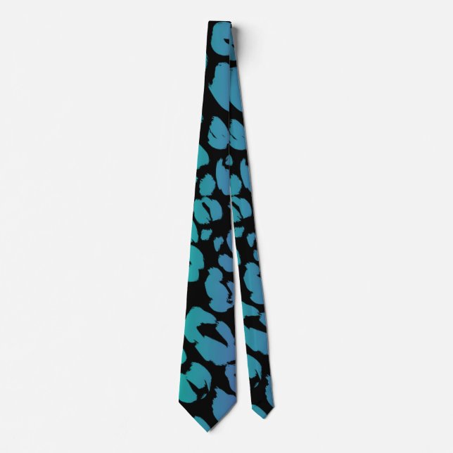 The Multi-Coloured Leopard Series Design 1 Tie (Front)