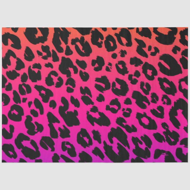 The Multi-Coloured Leopard Series Design 5 Tissue Paper (Front)