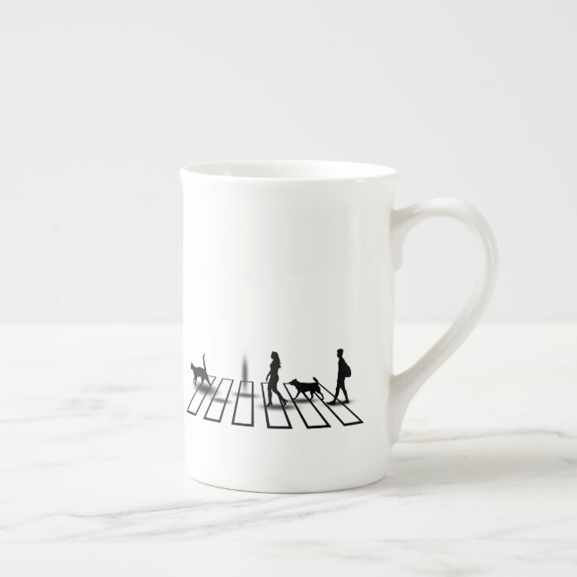 The Multi-Dimensions Crossing.w Bone China Mug (Right)