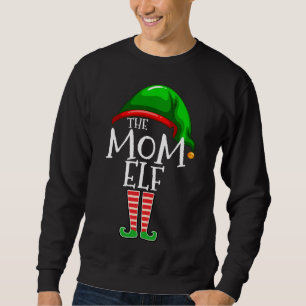 The Mum Elf Family Matching Christmas Gift Mummy Sweatshirt