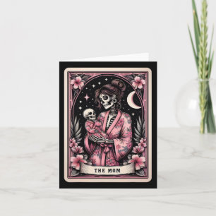 The Mum Tarot Card Mothers Day Pink Skeleton Mum B
