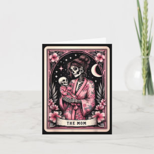 The mum tarot card skeleton mama coffee happyThe m