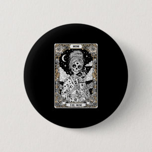 The mum tarot card skeleton vintage gothic mother 6 cm round badge