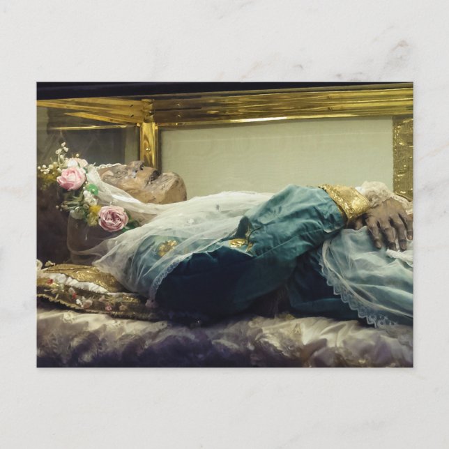 The Mummified Body of Saint Zita Sitha Citha Postcard (Front)