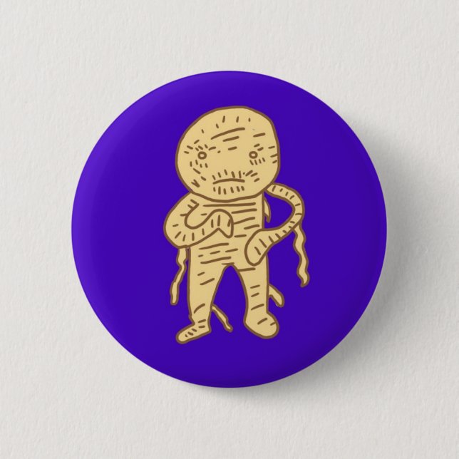 The Mummy 6 Cm Round Badge (Front)
