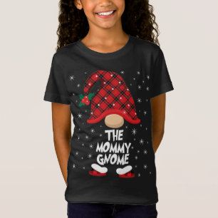 The Mummy Gnome Buffalo Plaid Christmas Matching F T-Shirt