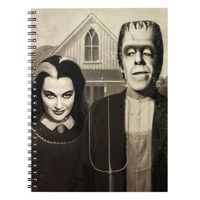 The Munster's American Gothic | Digital Painting Notebook (Front)