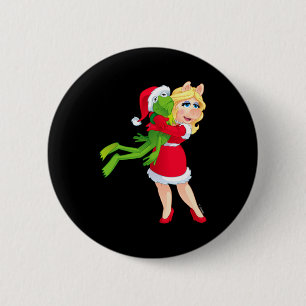 The Muppets Kermit Miss Ggy Christmas 6 Cm Round Badge