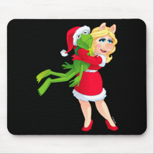 The Muppets Kermit Miss Ggy Christmas Mouse Pad
