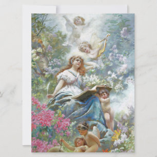 The Muse of Poesie (by Konstantin Makovsky) Card