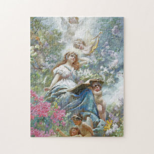 The Muse of Poesie (by Konstantin Makovsky) Jigsaw Puzzle