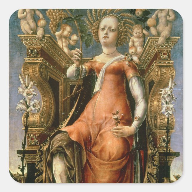 The Muse Thalia Square Sticker (Front)