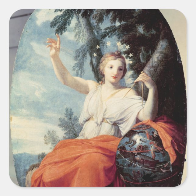 The Muse Urania, 1646-47 Square Sticker (Front)