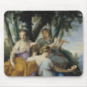 The Muses, Clio, Euterpe and Thalia, c.1652-55 Mouse Pad