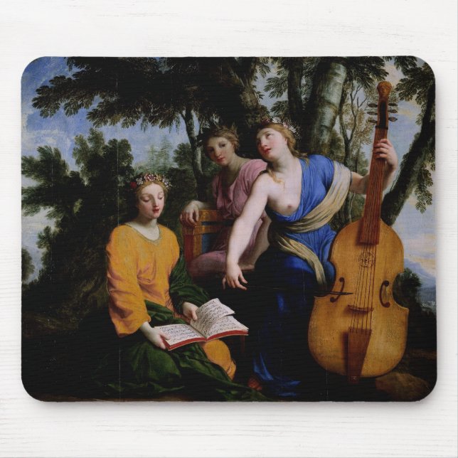 The Muses Melpomene, Erato and Polymnia, 1652-55 Mouse Pad (Front)