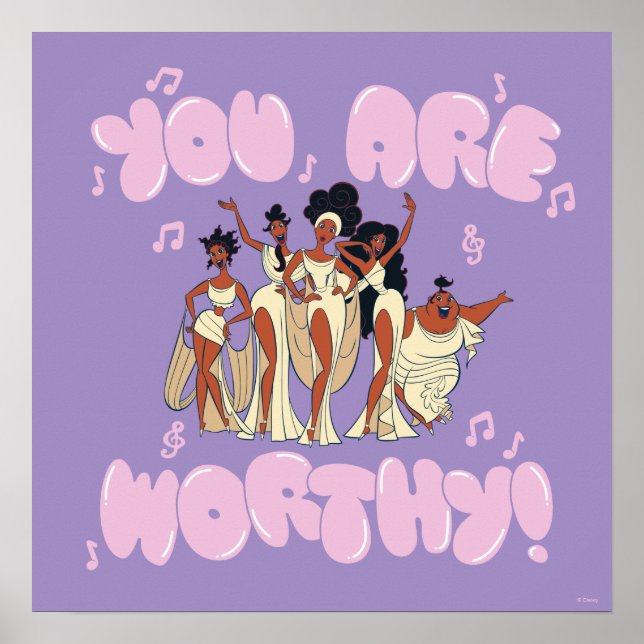 The Muses - You Are Worthy Poster (Front)