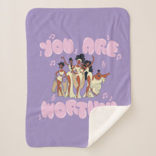 The Muses - You Are Worthy Sherpa Blanket