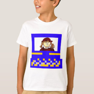 The MUSEUM Artist Series Images Computer StrawGirl T-Shirt
