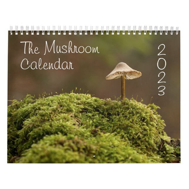 The Mushroom Calendar for 2023 Beautiful Photos (Cover)
