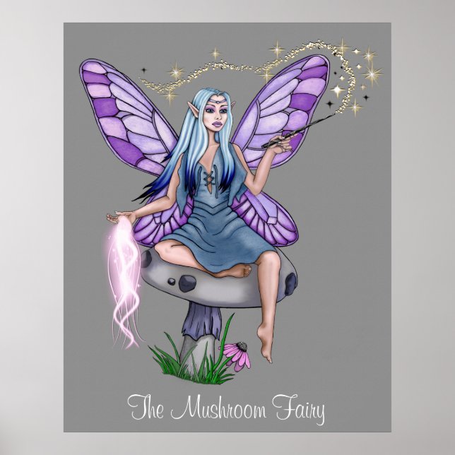 The Mushroom Fairy Poster/Print Poster (Front)