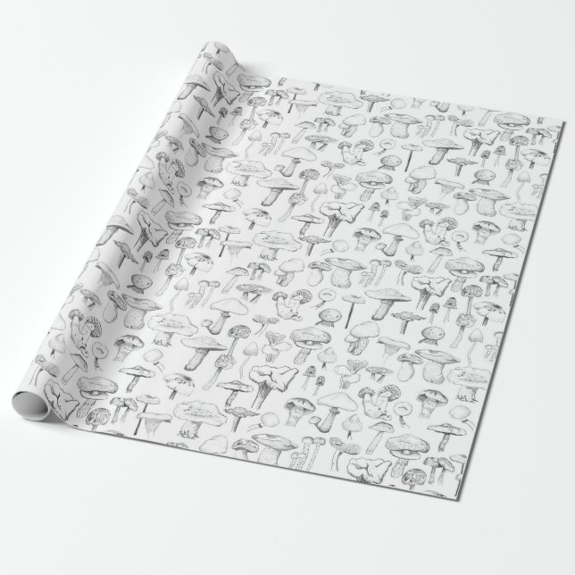 The Mushroom Gang Wrapping Paper (Unrolled)