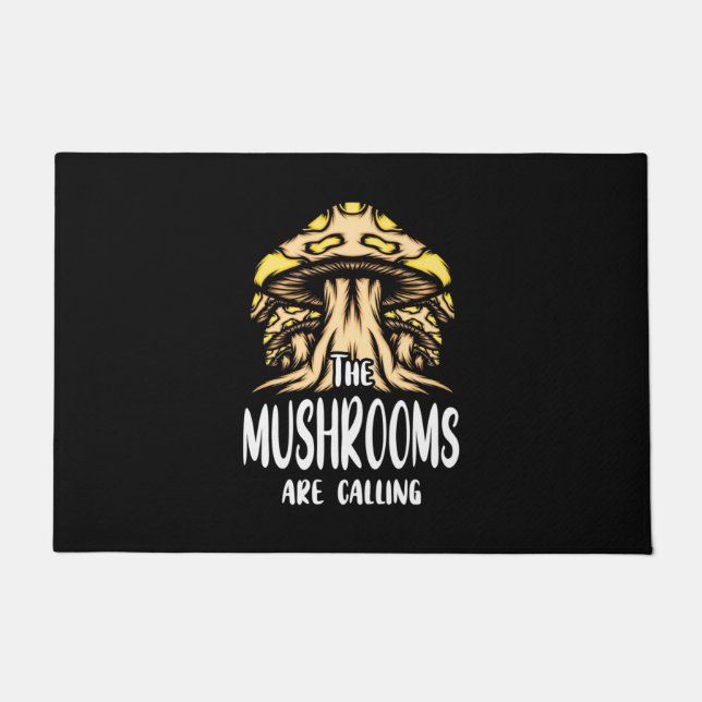 The Mushrooms Are Calling Doormat (Front)