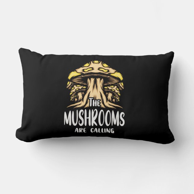 The Mushrooms Are Calling Lumbar Cushion (Front)