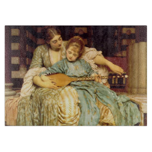 The Music Lesson by Frederic Leighton Cutting Board