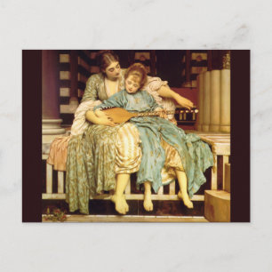 The Music Lesson by Frederic Leighton Postcard