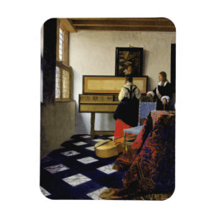 The Music Lesson by Johannes Vermeer Magnet