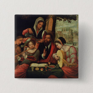 The Music Party 15 Cm Square Badge