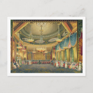 The Music Room, from 'Views of the Royal Pavilion, Postcard
