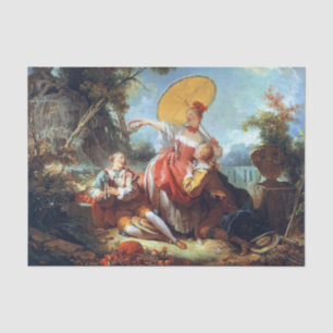 The Musical Contest by Jean Honore Fragonard Tissue Paper