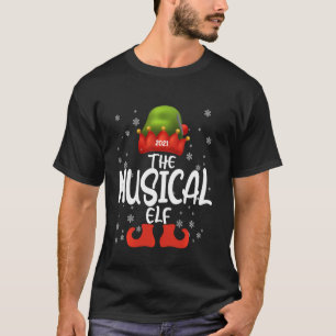 The Musical Elf Family Matching Christmas Funny Pj T-Shirt