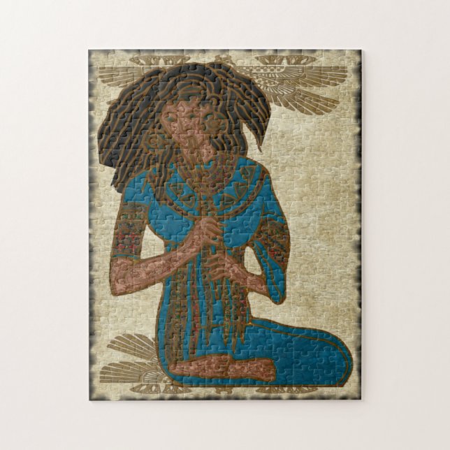 The Musician Egyptian Folk Art Jigsaw Puzzle (Vertical)