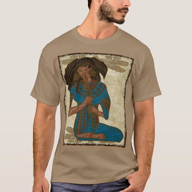 The Musician Egyptian Folk Art T-Shirt (Front)