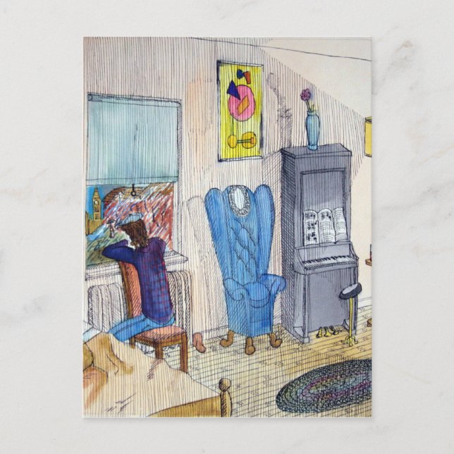 The Musician Postcard (Front)