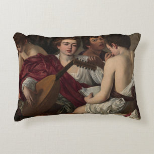 The Musicians by Caravaggio Decorative Cushion