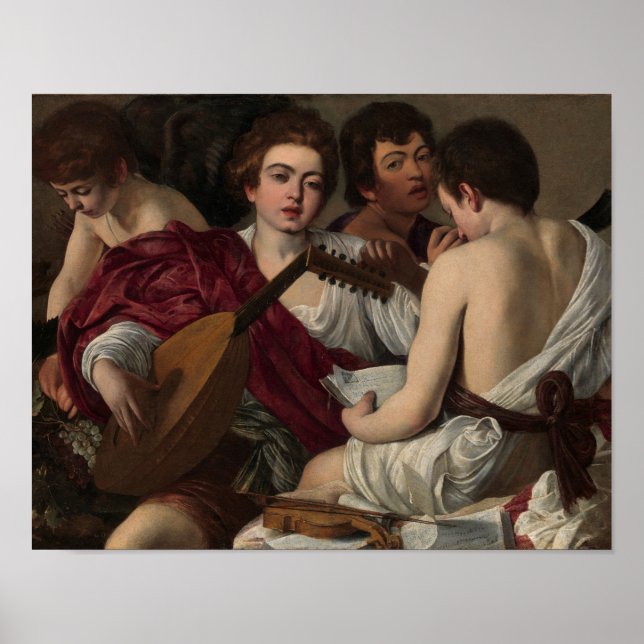 The Musicians by Caravaggio Print (Front)