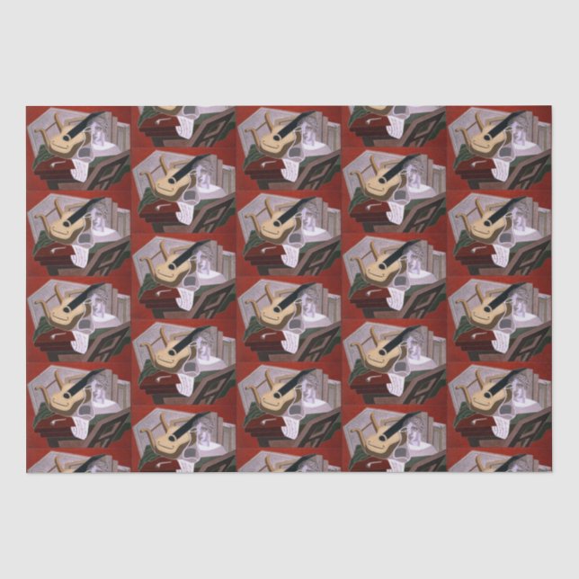 The Musician's Table by Juan Gris Tissue Paper (Front)