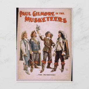 The Musketeers, 'Paul Gilmore' Retro Theatre Postcard