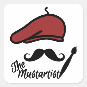The Mustartist stickers