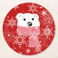 The muzzle of a polar bear, Christmas